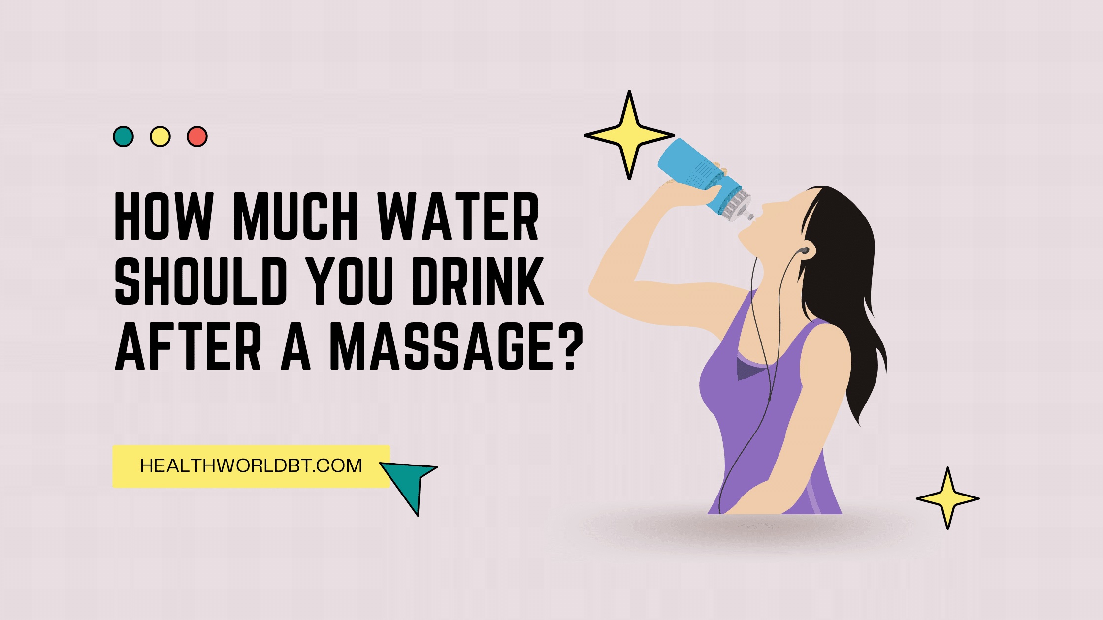 how much water should you drink after a massage