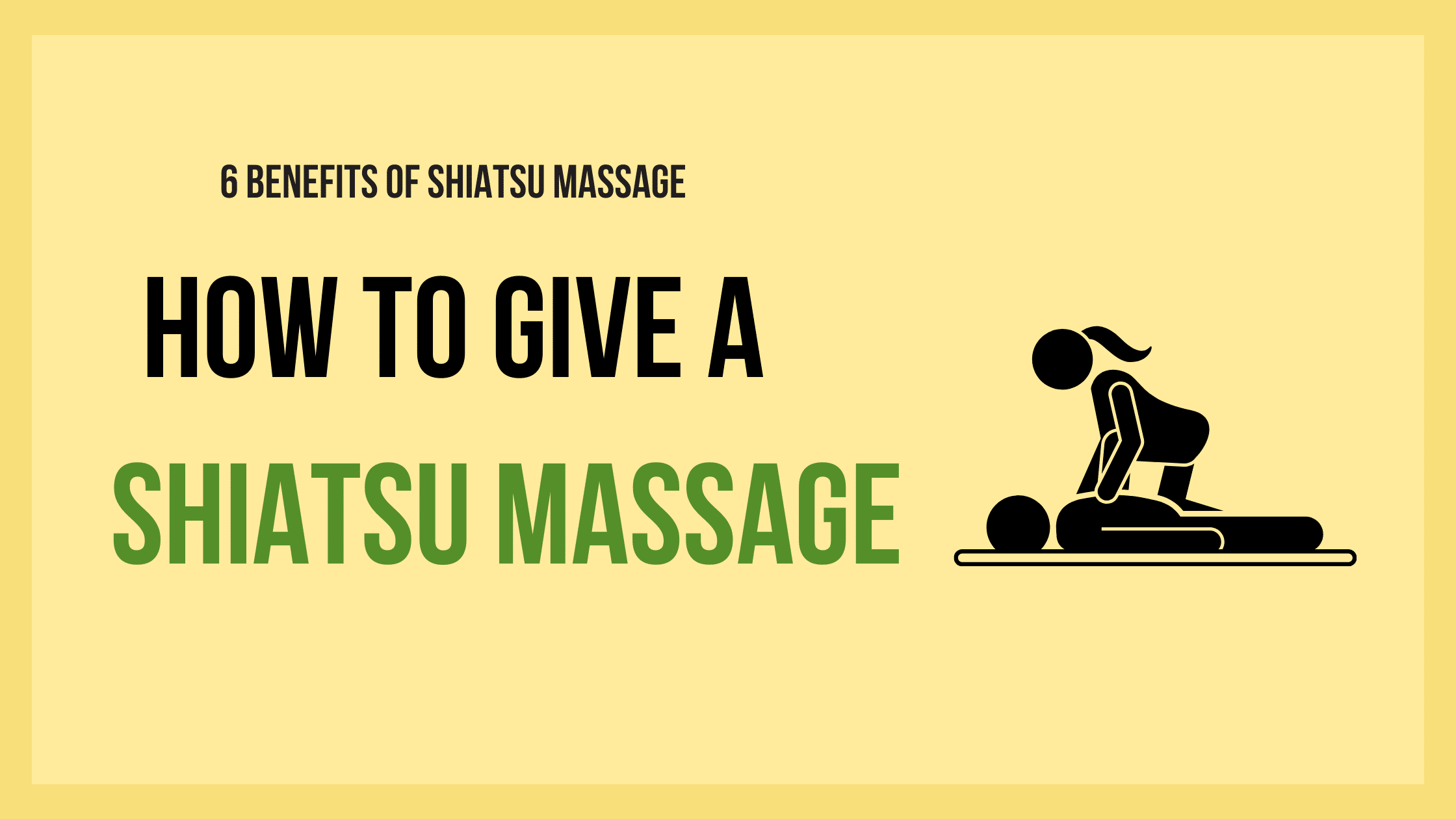 how to give a shiatsu massage