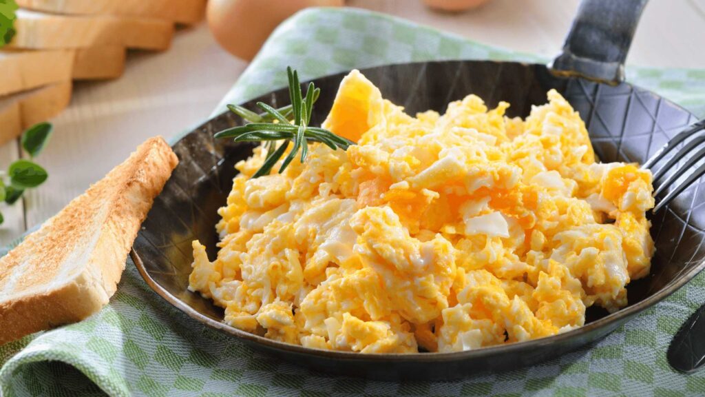 scrambled eggs