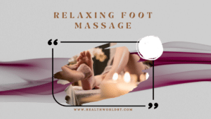 relaxing foot massage